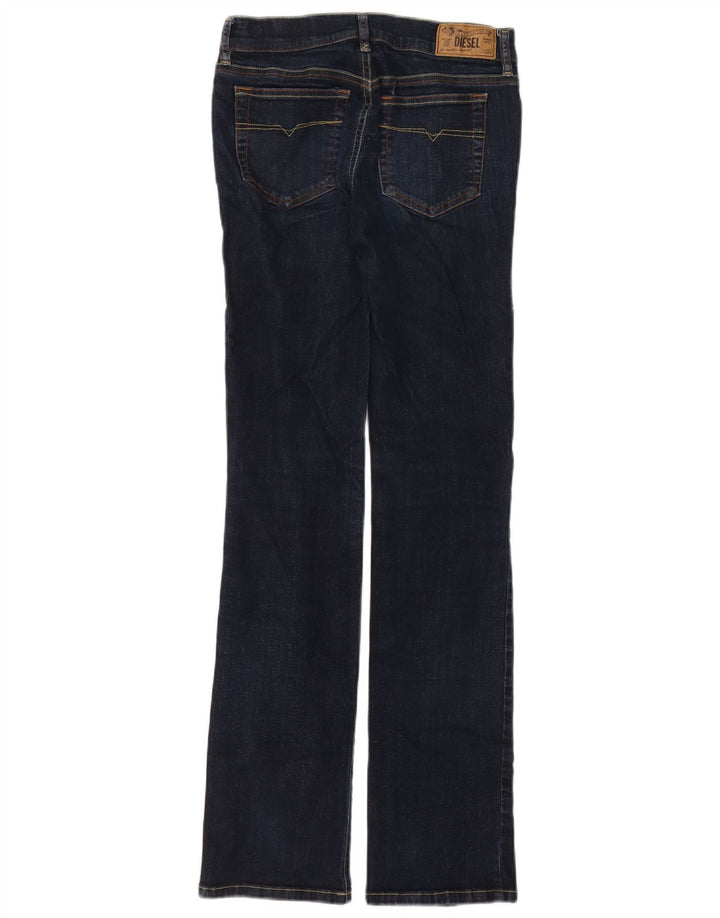Женские прямые джинсы Diesel W27 L32 Темно-синие, хлопок