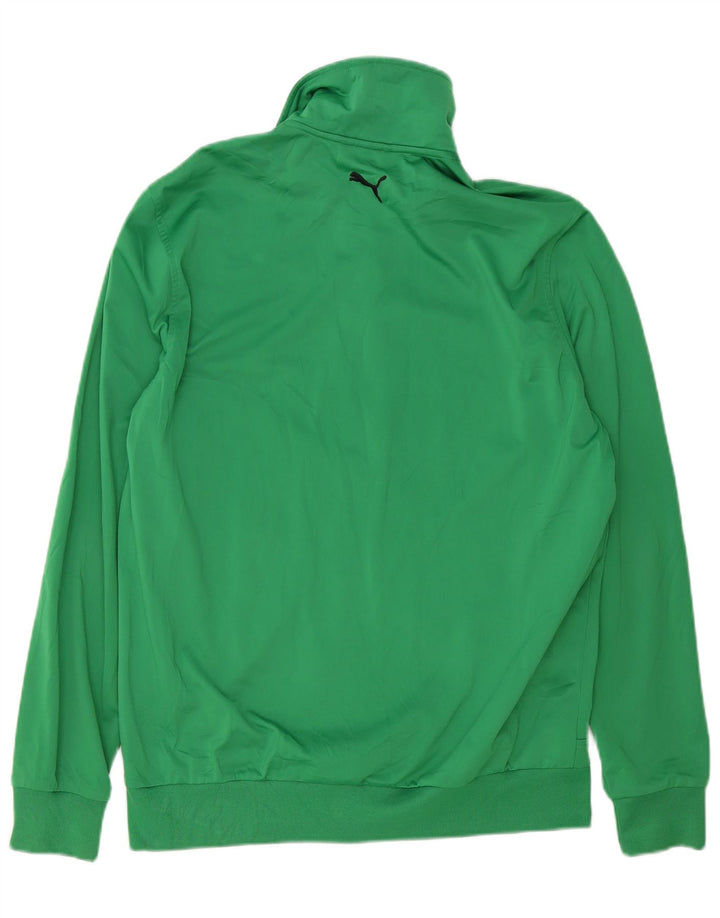 Мужская спортивная куртка с графическим рисунком PUMA, средний зеленый полиэстер