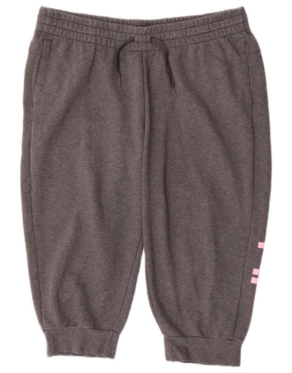 Женские спортивные шорты-бермуды с рисунком ADIDAS UK 20/22 XL Серые