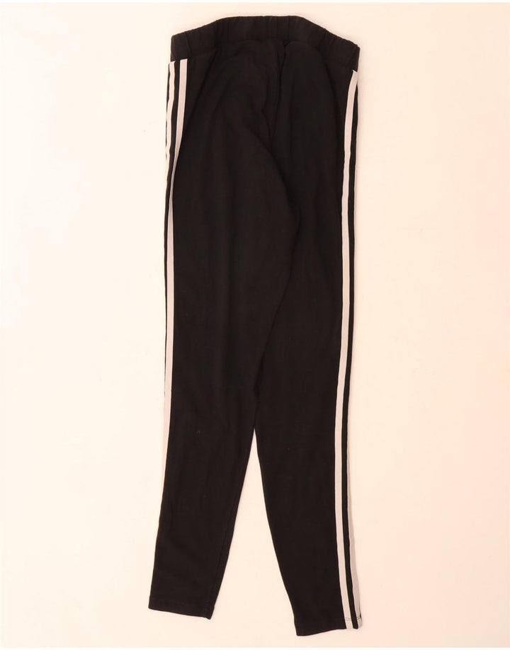 Женские леггинсы Adidas UK 12, средние черные хлопковые