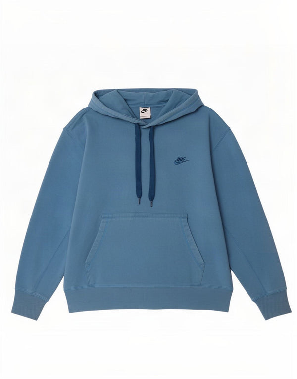 Мужская толстовка с капюшоном Nike XL, синий хлопок