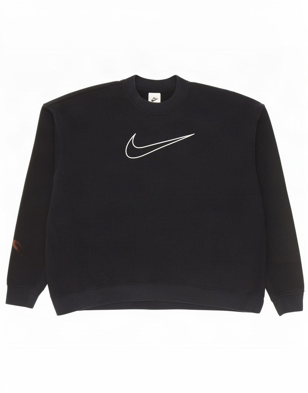Мужской свитер с рисунком Nike Dri Fit, большой черный хлопковый джемпер