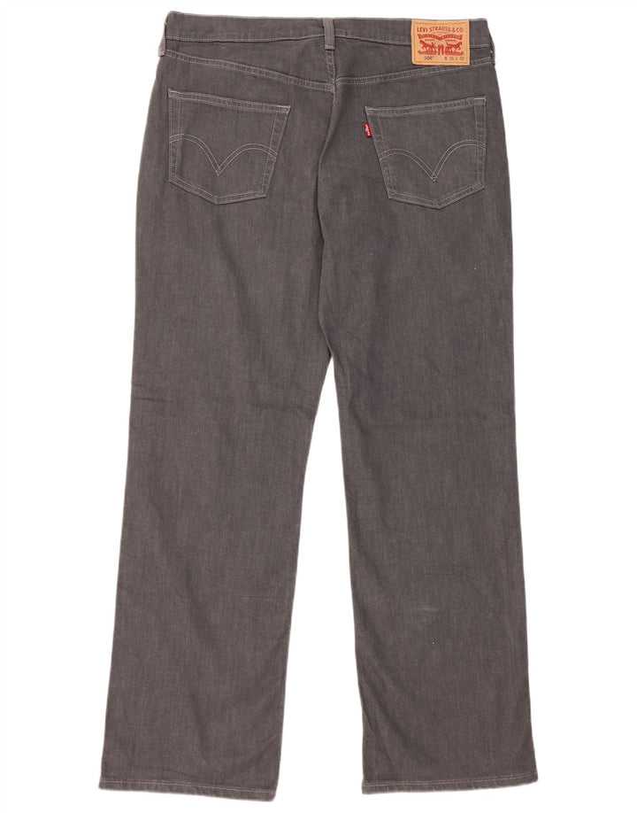 Мужские прямые джинсы Levi's 506 W36 L32 серые, хлопок