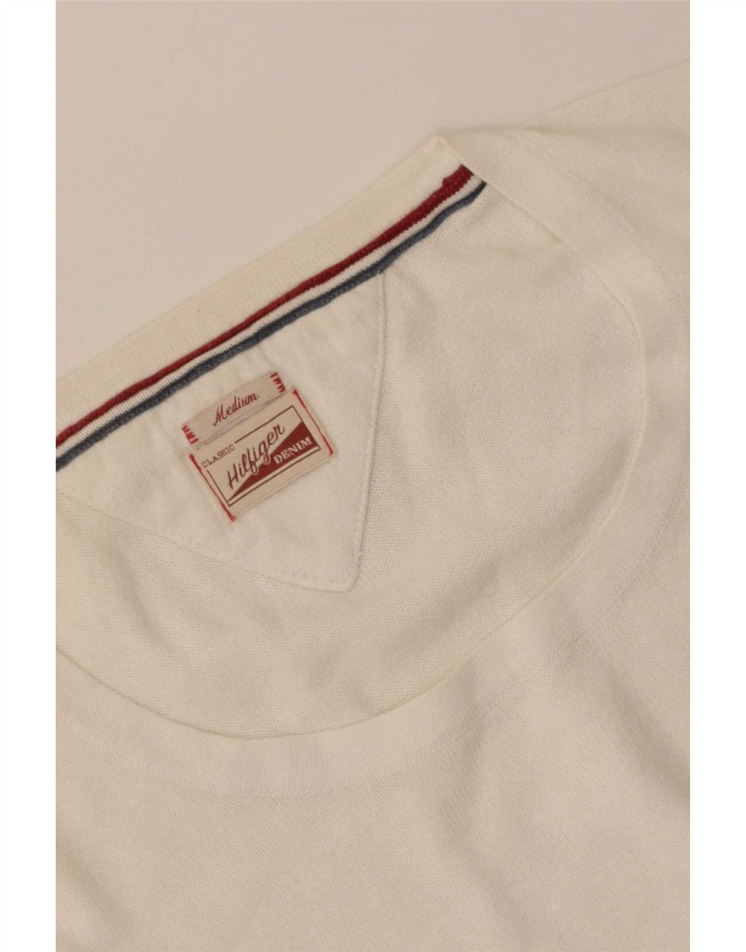 Женский джемпер с вырезом «лодочка» Tommy Hilfiger UK 12, средний белый