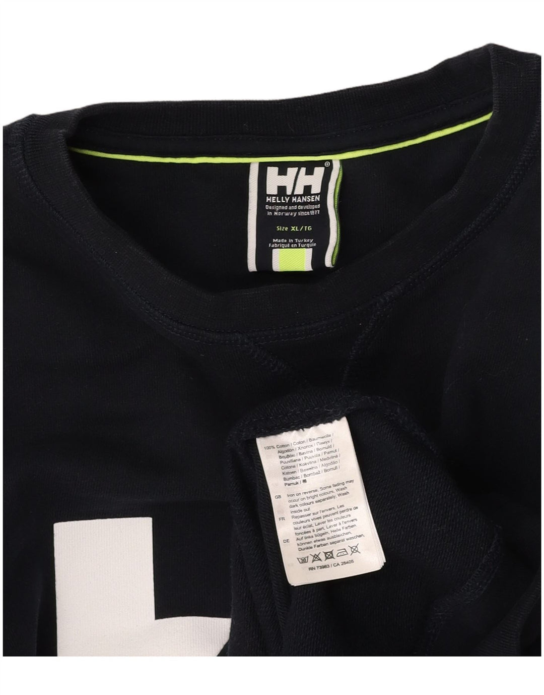 HELLY HANSEN Мужской свитшот с рисунком, джемпер XL, темно-синий, хлопок