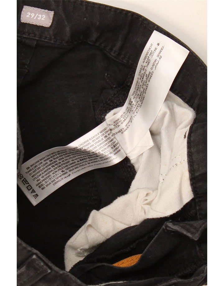 Мужские прямые брюки-карго ARIAT свободного покроя W29 L32, черный хлопок