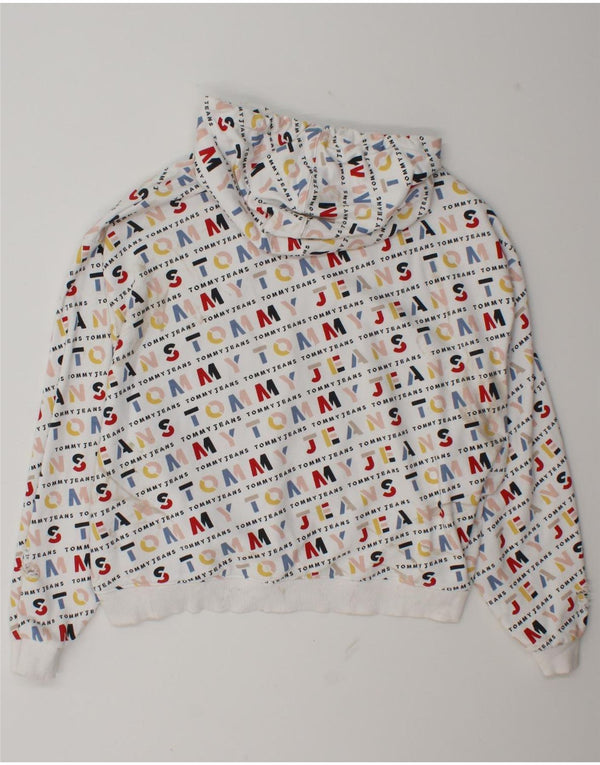 Женский джемпер с капюшоном Tommy Hilfiger, размер UK 18 XL, белый хлопок