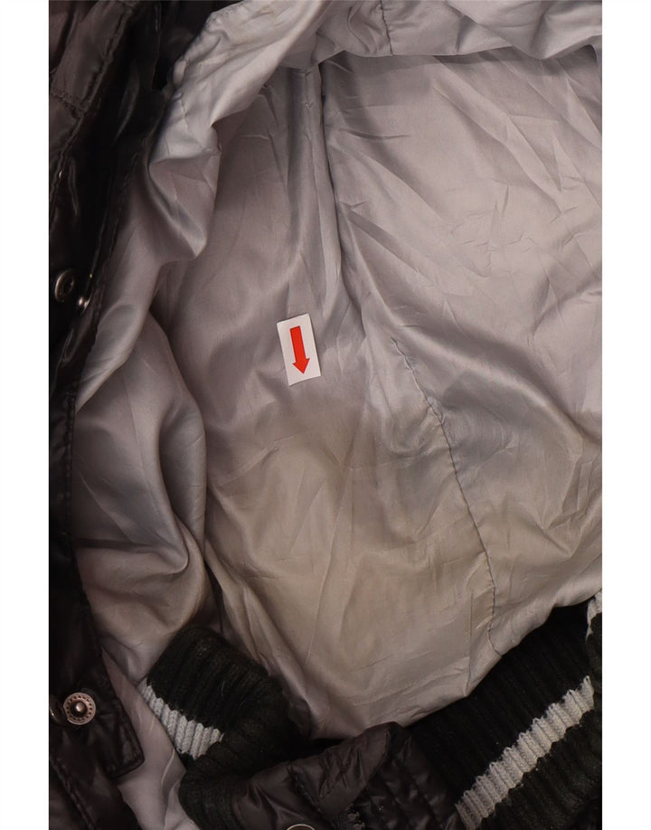 Мужская стеганая куртка с капюшоном и графическим рисунком DOLOMITE UK 38, средний черный полиэстер