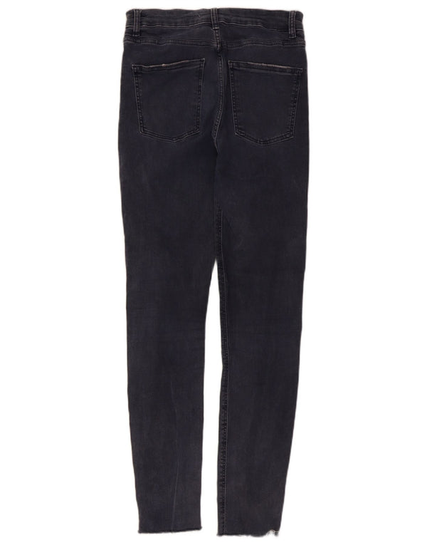 Женские джинсы скинни Zara EU 38, маленькие W28 L27, темно-синие, хлопок
