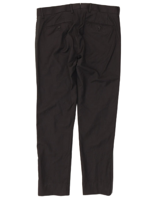 Мужские узкие брюки Gutteridge IT 48 Medium W32 L29, черный полиэстер