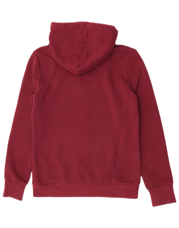 Женский свитер с капюшоном на молнии с графическим рисунком Superdry UK 10, маленький темно-бордовый хлопок