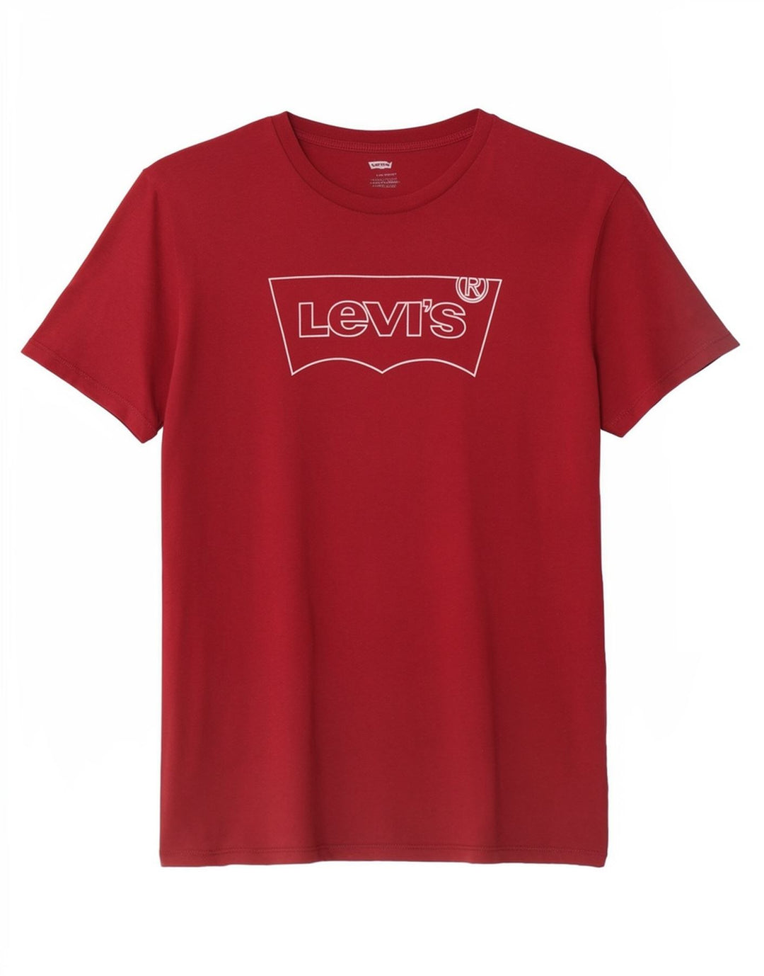 Мужская футболка с рисунком Levi's, большой красный хлопковый топ