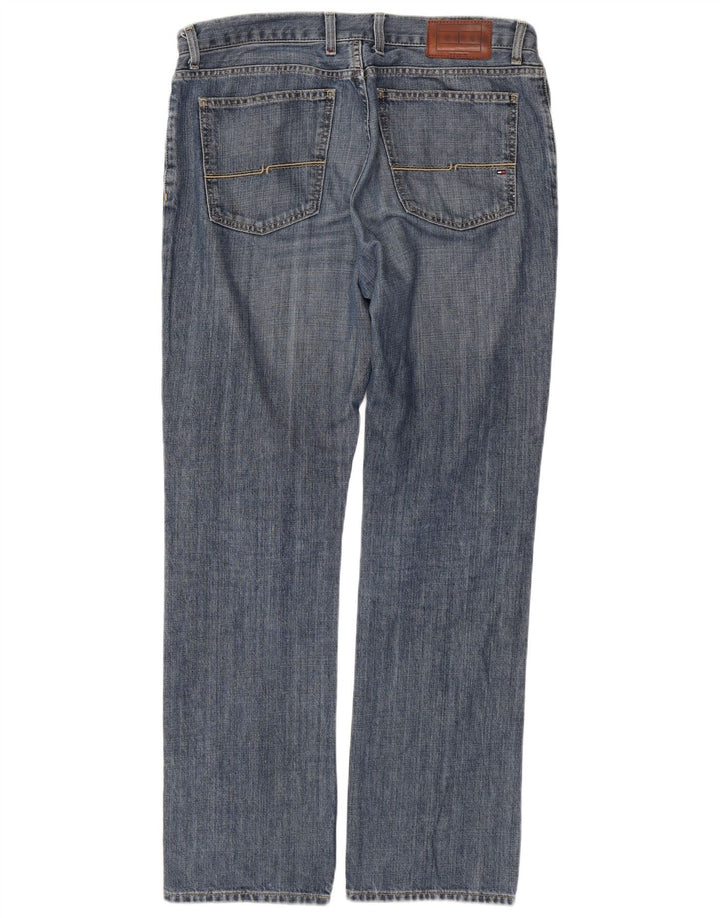 TOMMY HILFIGER Мужские прямые джинсы W33 L32 синие, хлопок