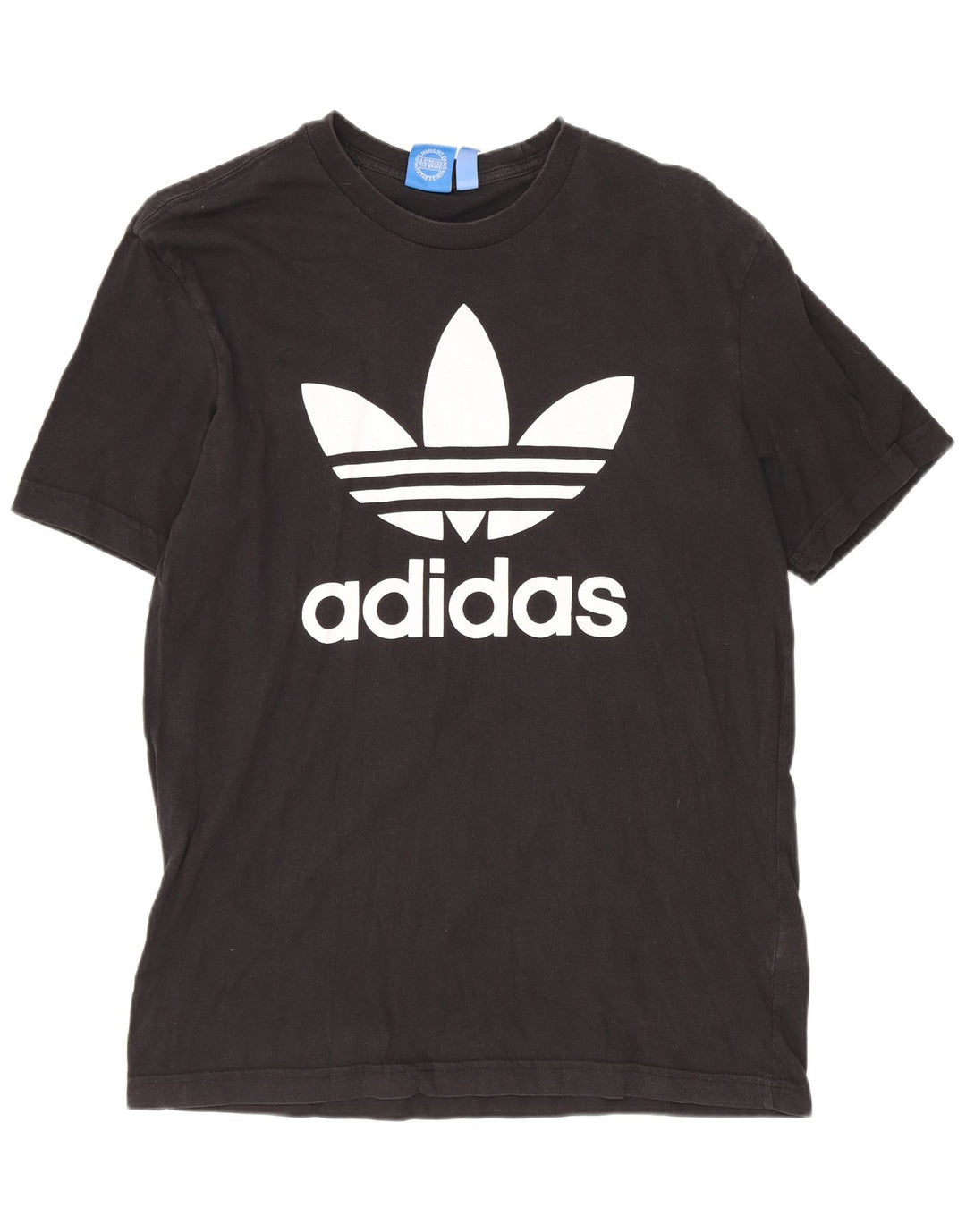 Мужская футболка с рисунком Adidas Top Medium Black Cotton
