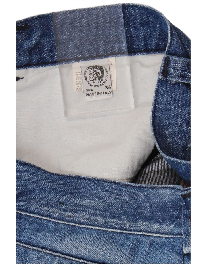 Мужские прямые джинсы DIESEL W34 L29, синий хлопок