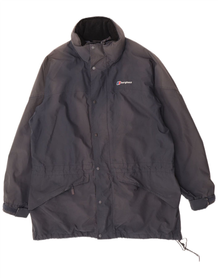 Berghaus Мужская дождевик с капюшоном UK 42 XL Темно-синий полиэстер