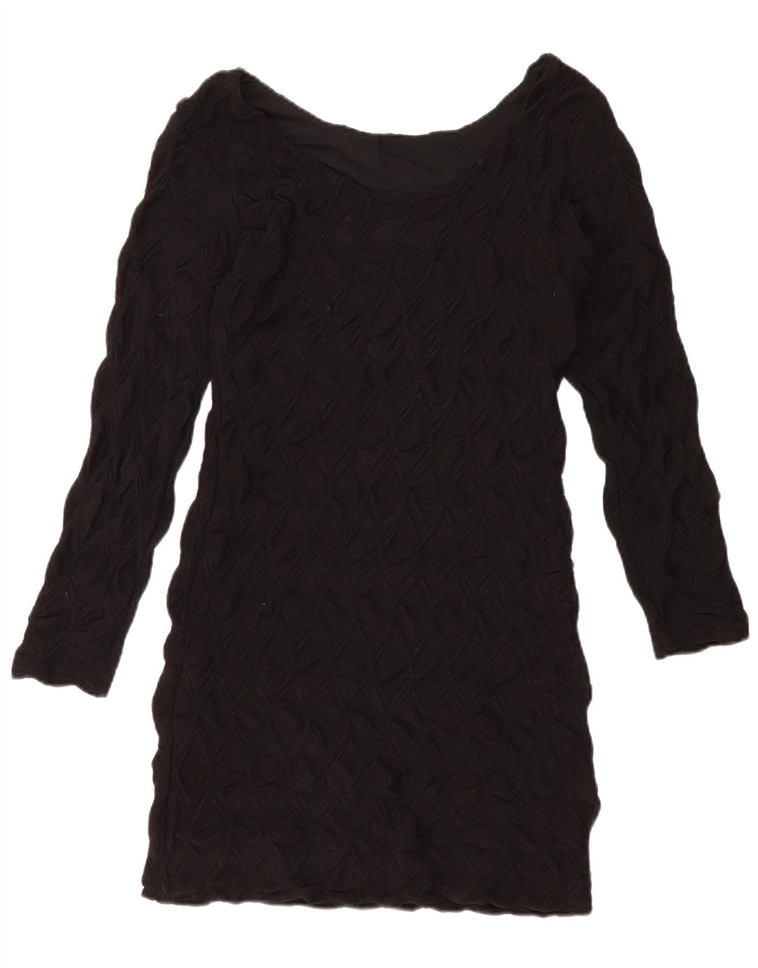 Женское платье-футляр ZARA с длинным рукавом UK 14, большое черное