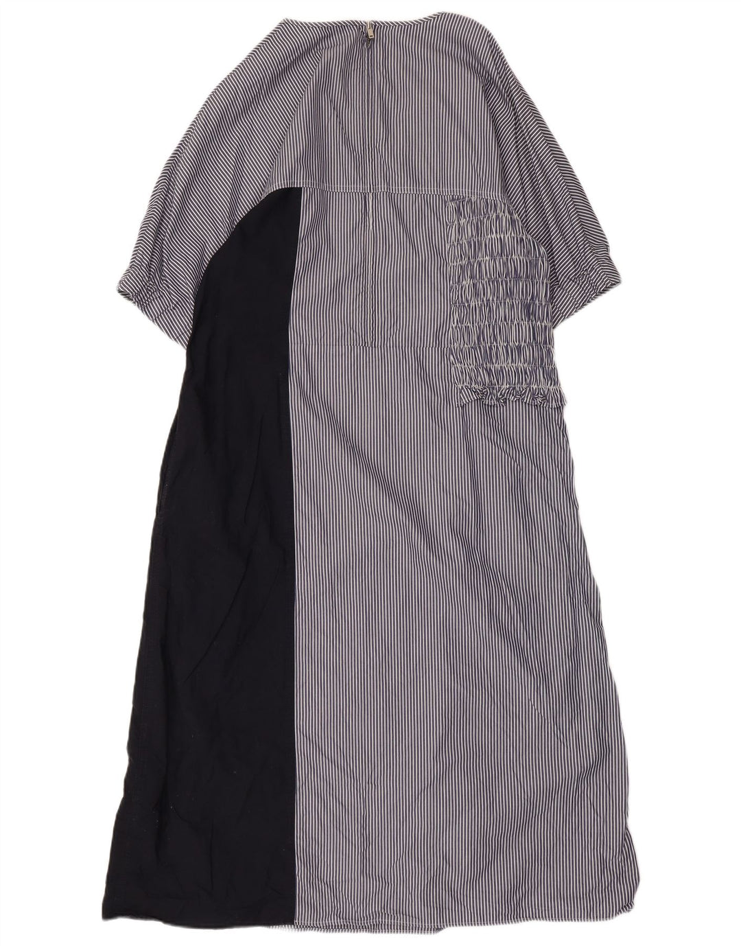 Женское платье макси COS EU 44 XL, темно-синее, хлопок в тонкую полоску