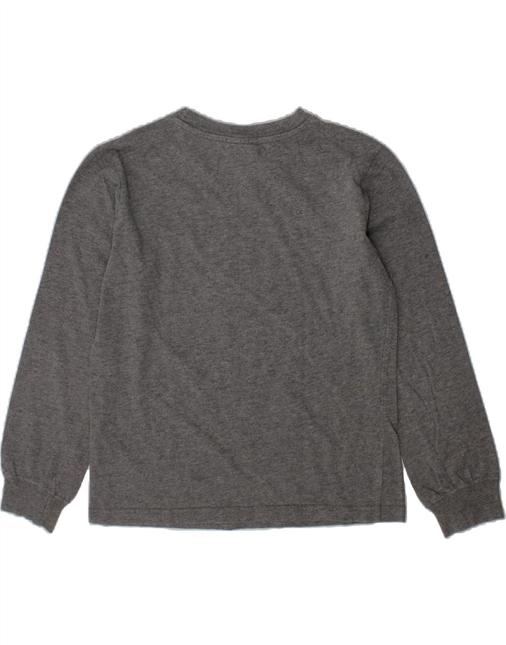 CHAMPION Boys Graphic Top Long Sleeve 7-8 Years Small Grey Vintage Champion and Second-Hand Champion from Messina Hembry 