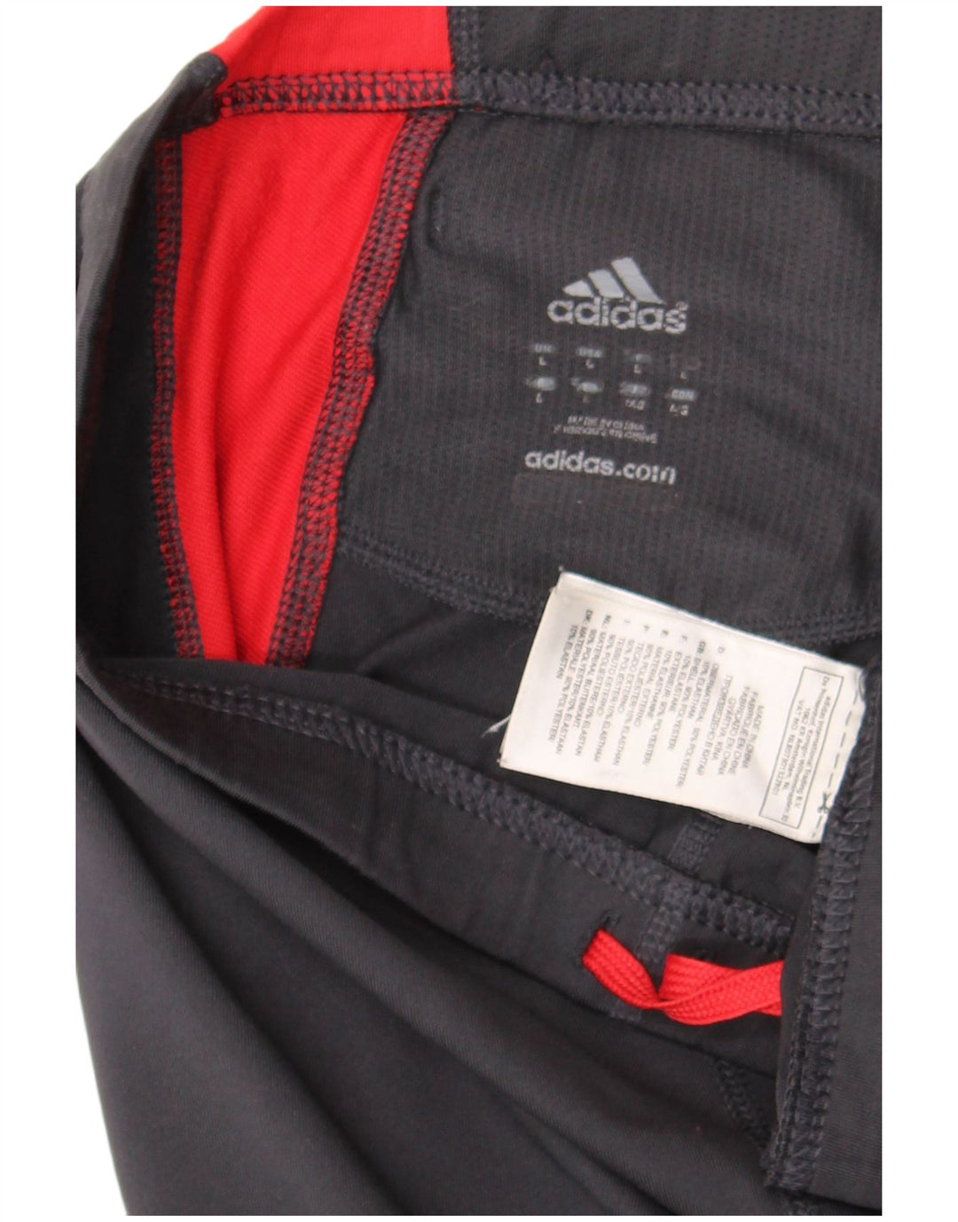 Женские спортивные брюки Adidas UK 16, большие серые цветные блоки