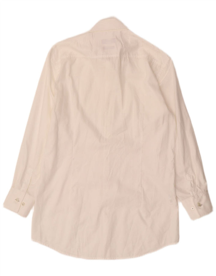 Мужская рубашка приталенного кроя HUGO BOSS, размер 38 15, средний белый хлопок