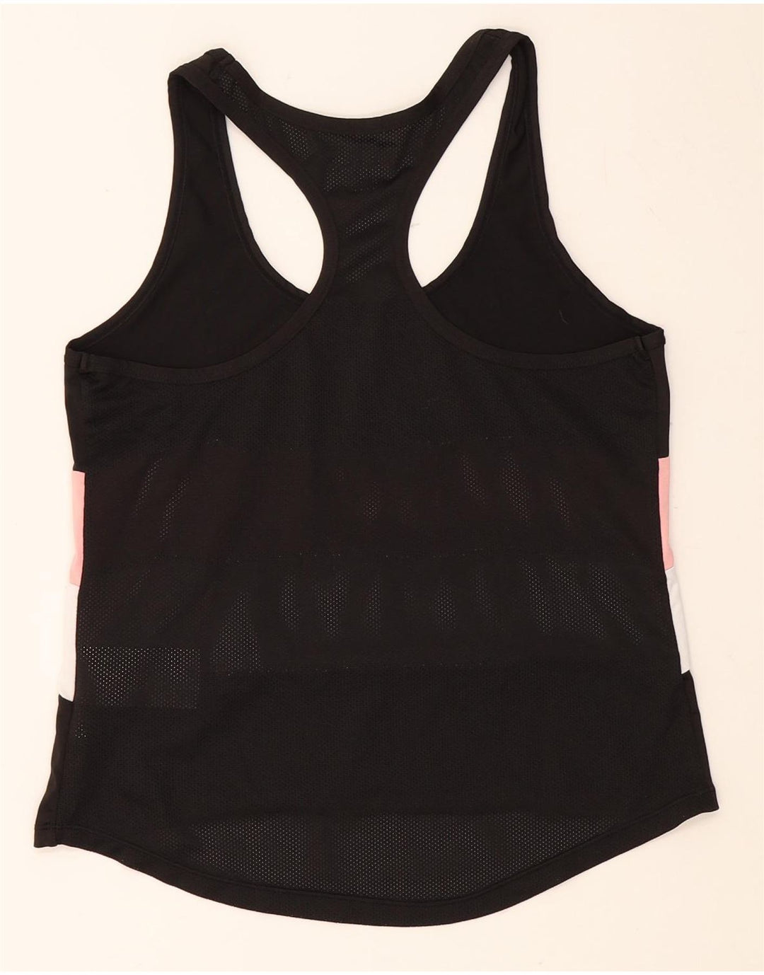 ELLESSE Womens Vest Top UK 8 Small  Black Colourblock Polyester Vintage Ellesse and Second-Hand Ellesse from Messina Hembry 