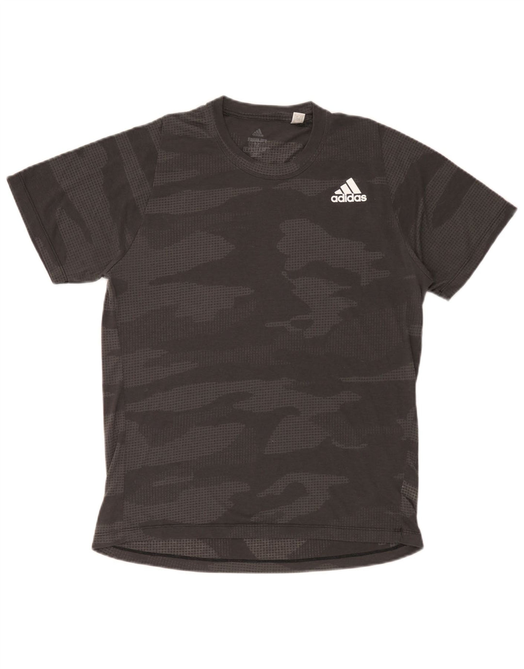 Мужская футболка Adidas Climalite, верх, средний серый камуфляжный полиэстер