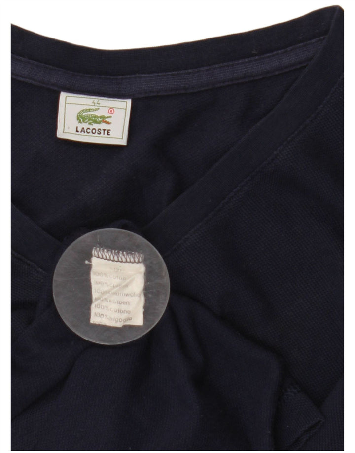LACOSTE Женский жилет, размер 44, большой, темно-синий, хлопок