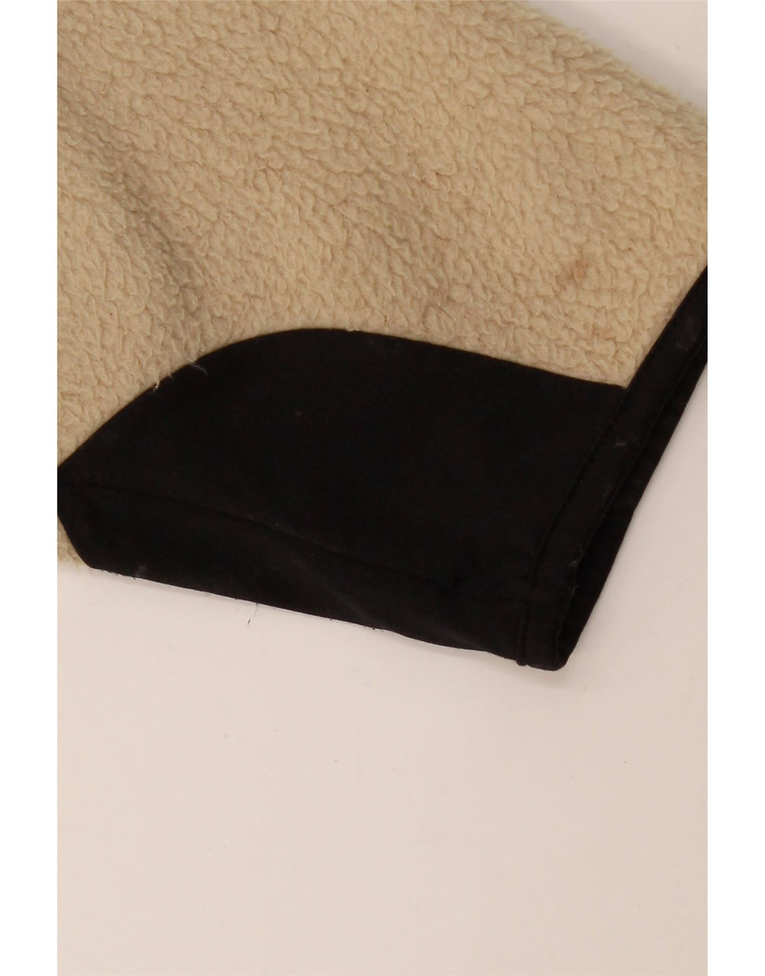 Мужская флисовая куртка FILA UK 36, маленькая, бежевый, полиэстер с цветными блоками