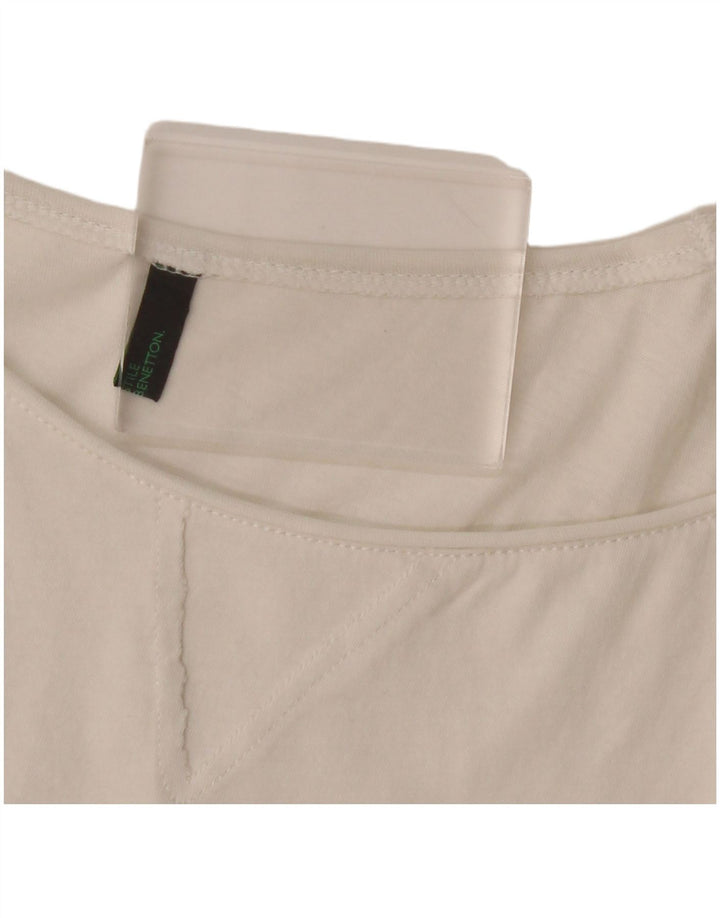 Футболка женская BENETTON Top UK 12 Medium White