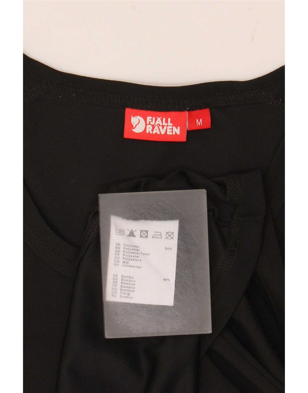 Женская футболка Fjall Raven Top UK 14, средний черный полиэстер