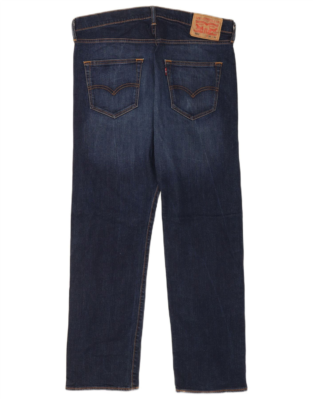Мужские прямые джинсы Levi's 501 W34 L30 темно-синие