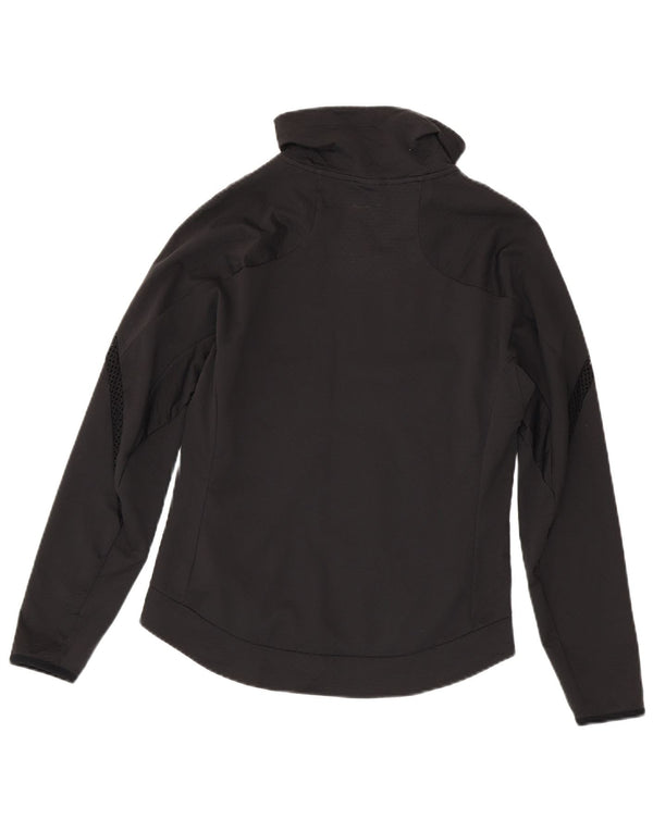 Nike Mens Dri Fit Zip Neck Pullover Tracksuit Top Small Black Polyester