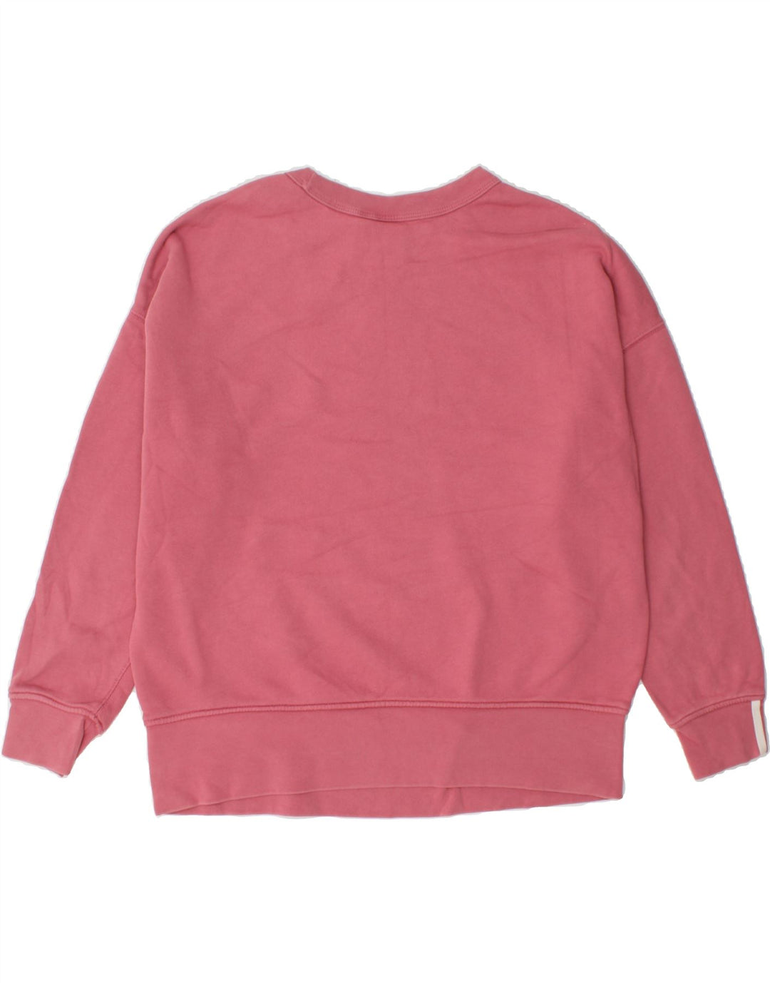 ADIDAS Womens Oversized Sweatshirt Jumper UK 16 Large Pink Cotton Vintage Adidas and Second-Hand Adidas from Messina Hembry 