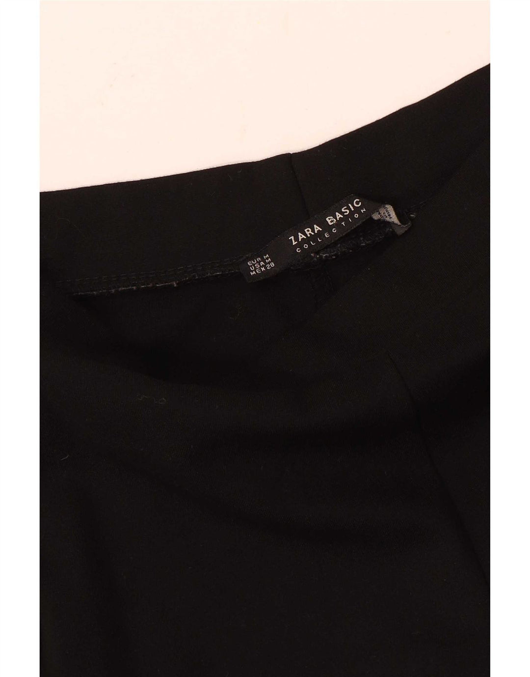 Женские леггинсы Zara UK 12, средние, черные в полоску