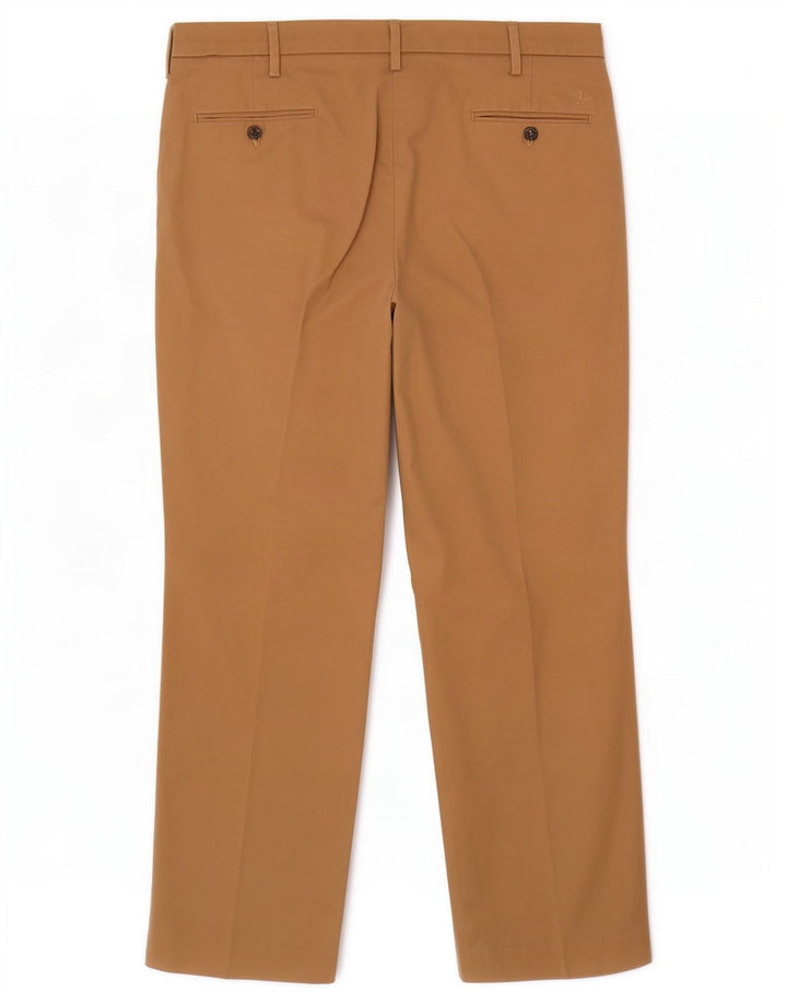 Мужские брюки-чиносы Dockers классического кроя W42 L32 бежевого цвета из полиэстера