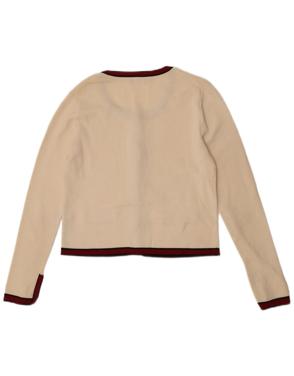 Женский укороченный кардиган Zara UK 12 Medium Off White