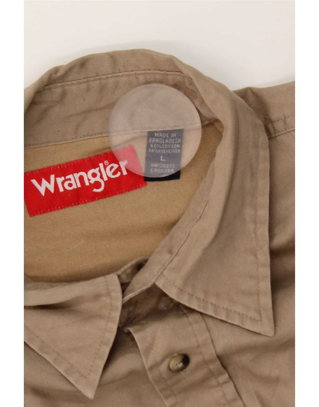 Мужская рубашка Wrangler, большая, бежевая, хлопок