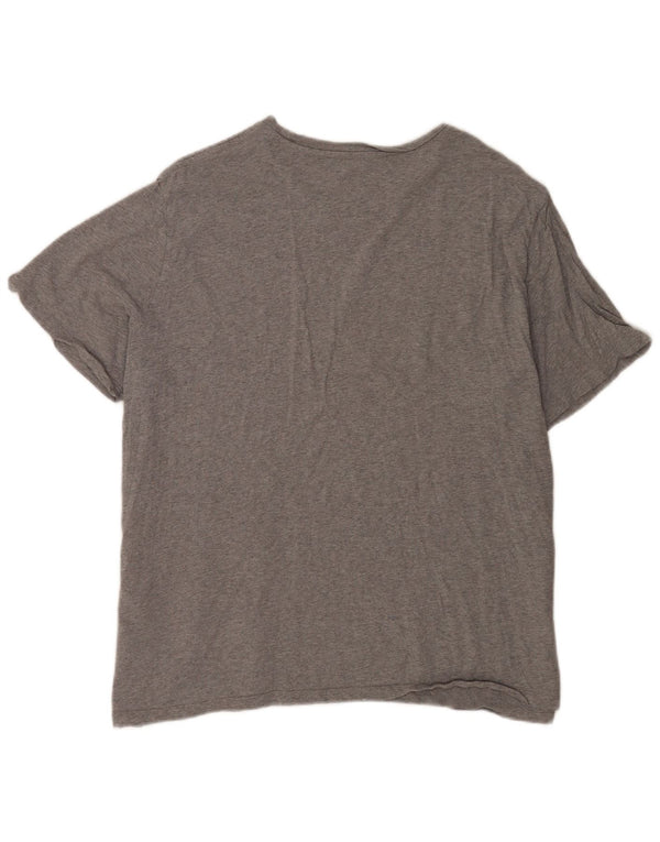 Мужская футболка с рисунком Levi's, топ 2XL, серый хлопок
