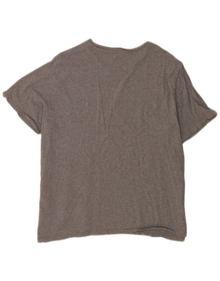 Мужская футболка с рисунком Levi's, топ 2XL, серый хлопок