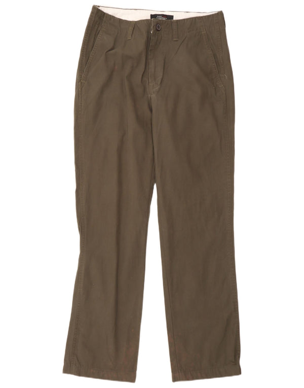 Мужские прямые брюки-чиносы Zara EU 38, маленькие W30 L32, хлопок цвета хаки