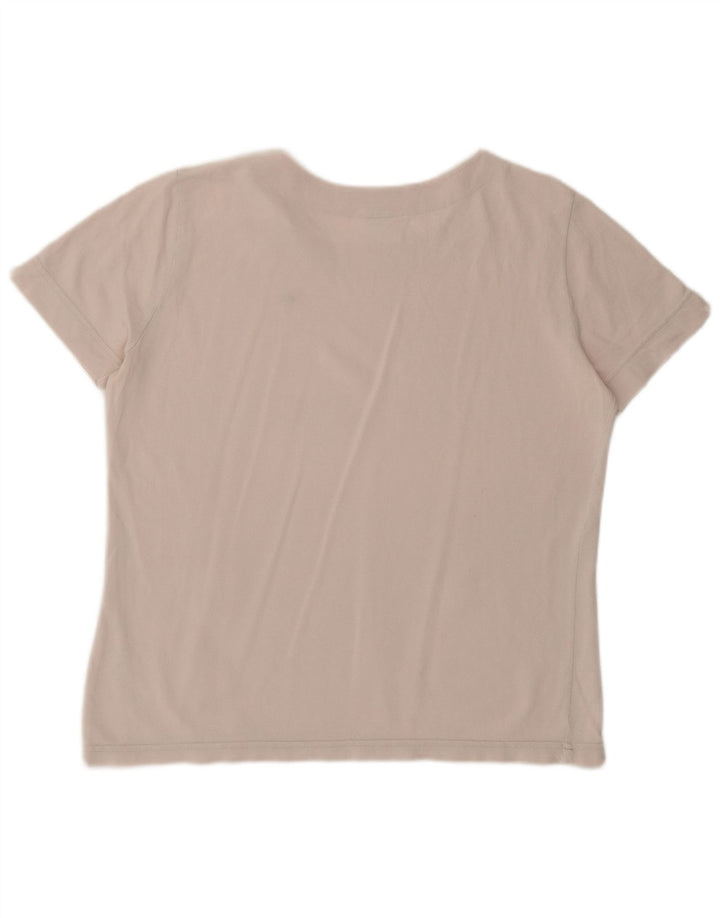 Женская футболка Lacoste, размер 48 XL, розовый хлопок