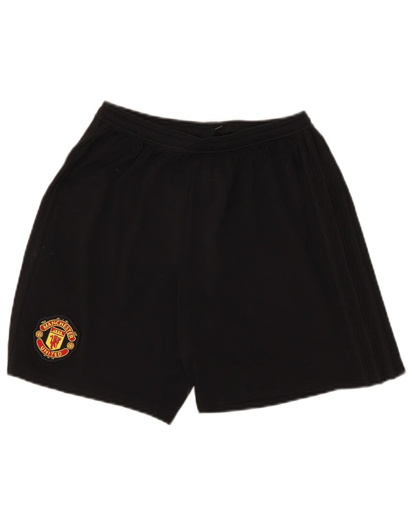 Спортивные шорты Adidas Boys Manchester United 13-14 лет, черный полиэстер