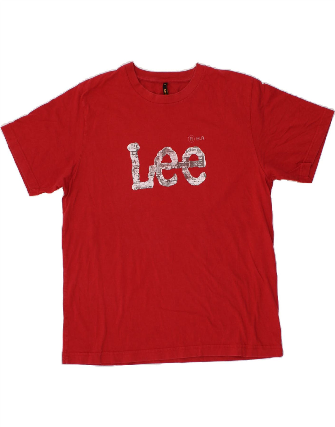 LEE Mens Graphic T-Shirt Top XL Red Cotton Vintage Lee and Second-Hand Lee from Messina Hembry 