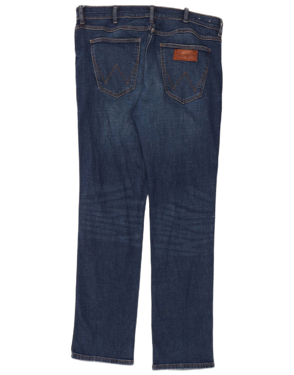 Джинсы Wrangler Greensboro Regular прямые W34 L32 синие, хлопок