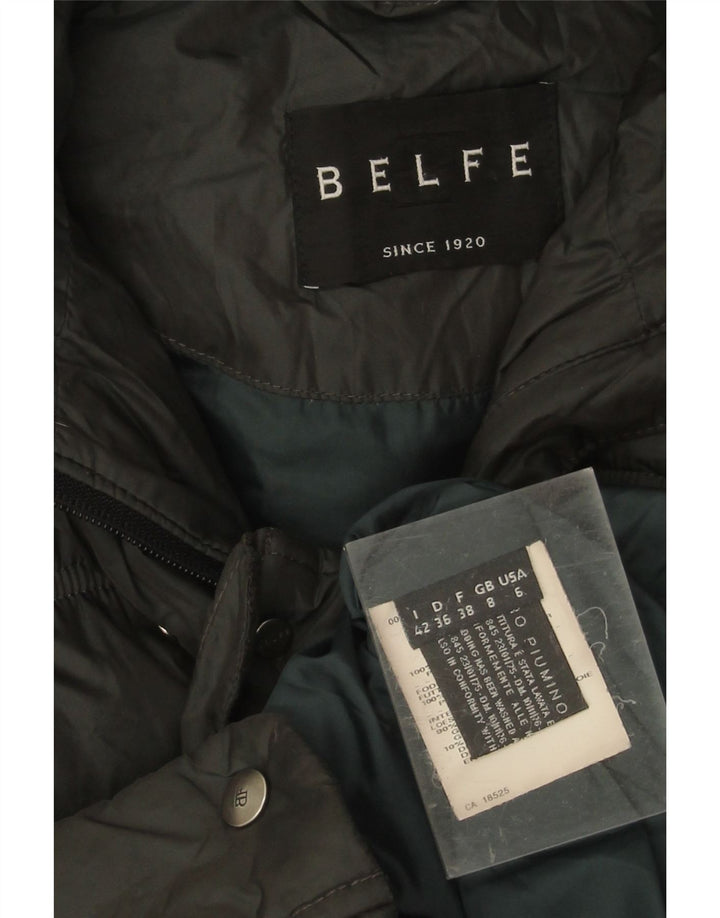 Женская утепленная куртка Belfe с капюшоном UK 8, маленький цвет хаки, полиэстер