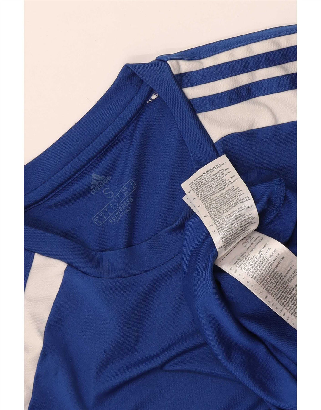Мужская футболка Adidas Aeroready, верх, маленький синий, полиэстер с цветными блоками
