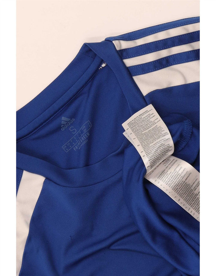 Мужская футболка Adidas Aeroready, верх, маленький синий, полиэстер с цветными блоками