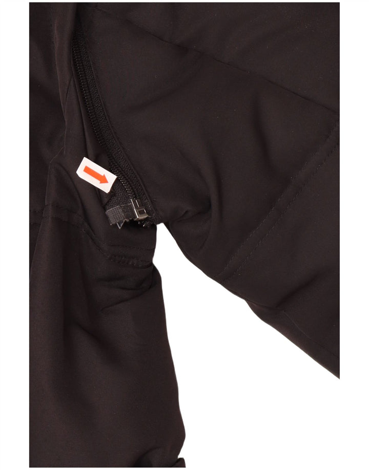 MASSIMO DUTTI Womens Hooded Padded Jacket UK 10 Small Black Polyester