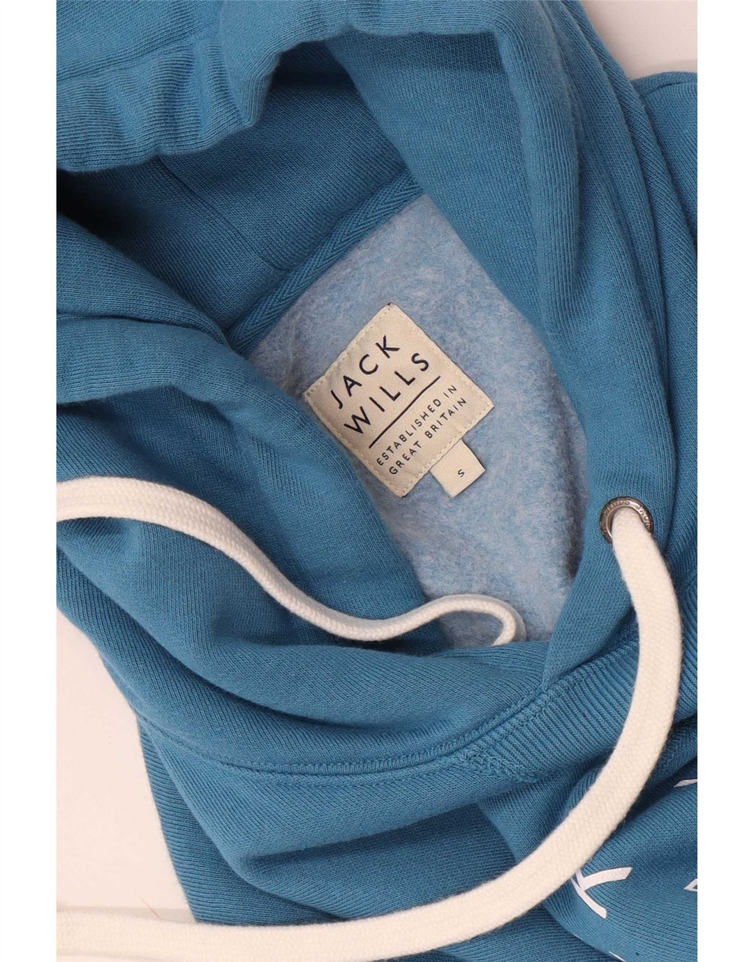 Jack Wills Мужской джемпер с капюшоном с рисунком, маленький синий
